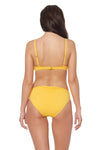 RUCHED BACK BOTTOMS - SUNSET YELLOW