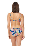 RUCHED BACK BOTTOMS - NAVY MULTI
